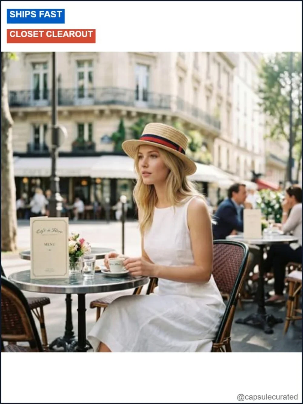 Handcrafted Straw Boater Hat for Women Men Gatsby Costume Skimmer Sun Hat